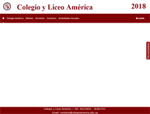 Tablet Screenshot of colegioamerica.edu.uy